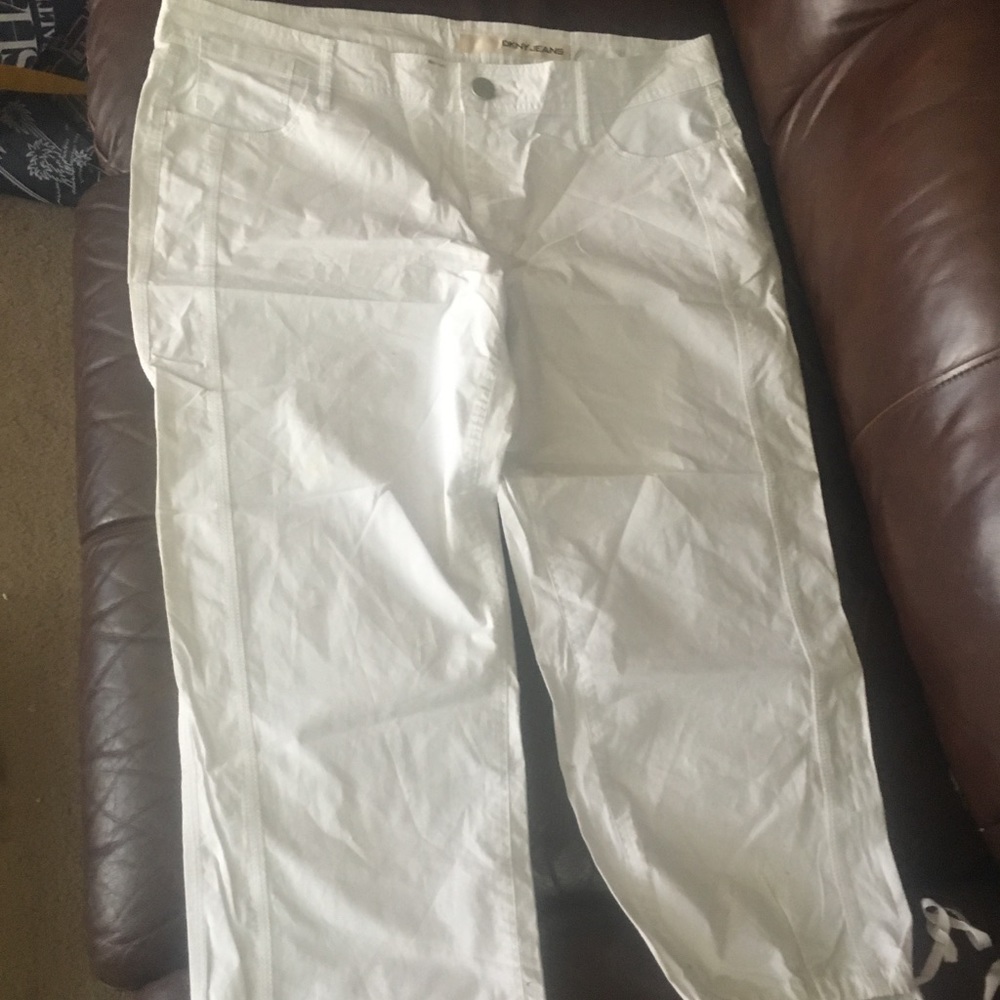 White Crop Pants